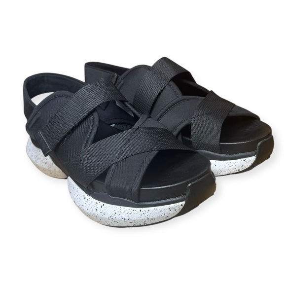 Nurture by Lamaze Black and White Platform Sandals Size 8.5 - Picture 1 of 7